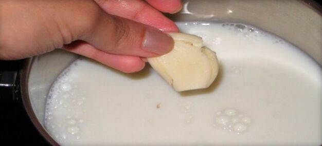 Garlic with milk against parasites in the body