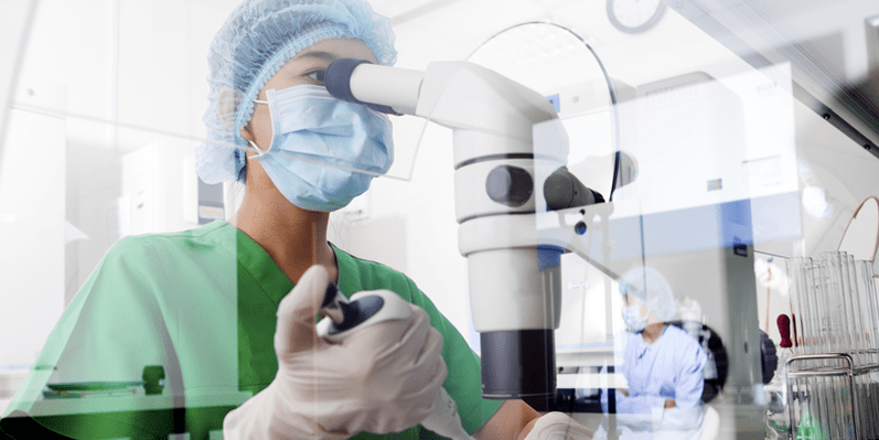 Examination of tests for the presence of worms